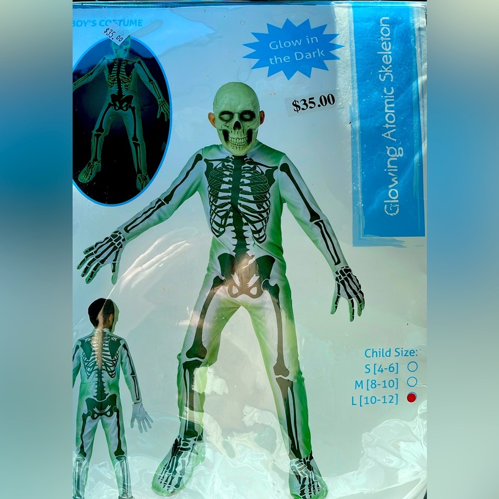 GLOWING ATOMIC SKELETON